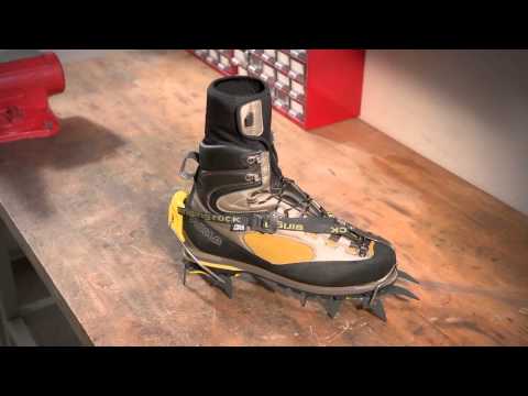 how to fasten crampons