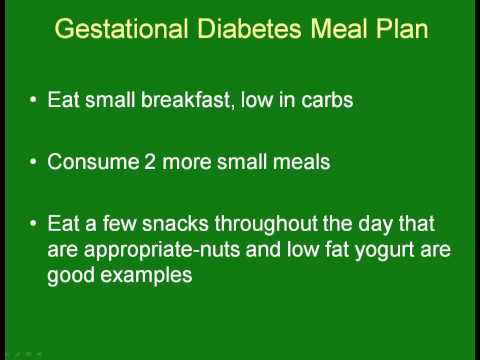 how to treat gestational diabetes