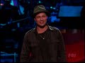 brad pitt announces daughtry on american idol gives back 2008. funny comment by one of the soundtech people.