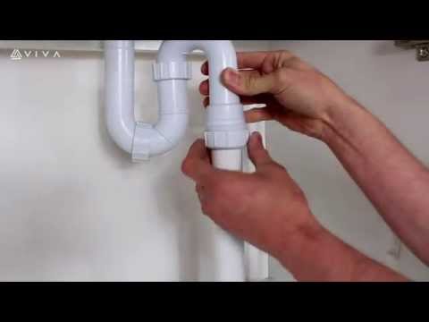 how to install pedestal sink s-trap