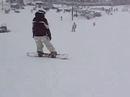 Sally Snowboarding - Duncan snowboarded away Sally Snowboarding - Duncan snowboarded away