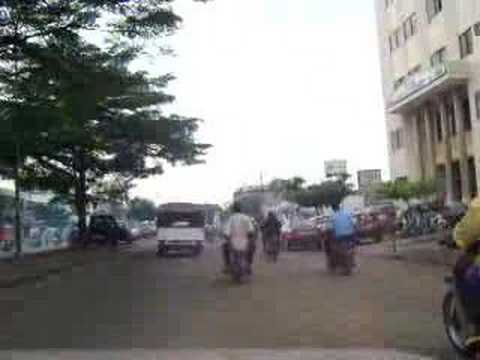 Driving in Cotonou, Benin