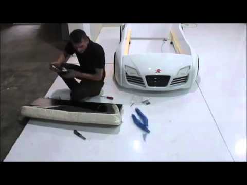 Autobett Aufbauanleitung Kinderbett Montage Turbo V8