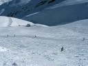 Skiing rock drop at Mt Dobson