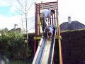 Daniel and his uncle Craig playing at the park