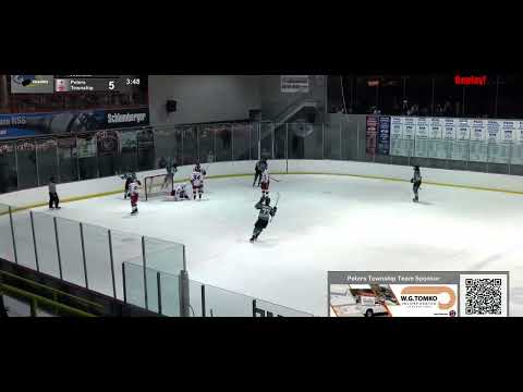 Ethan Williams, Goalie, Peters Twp Varsity AAA vs Pine Richland 12/19/2023. 6-2 PT Win