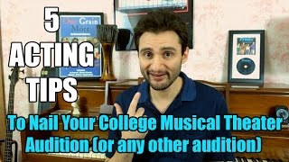 Musical Theater Audition Tips