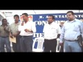 Raúl Sosa coloca la primera piedra para la construcción de Tiendas Lores en Santiago Tuxtla