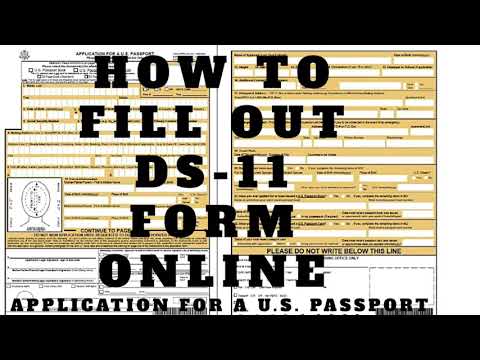 us passport application form ds- 11 fillable