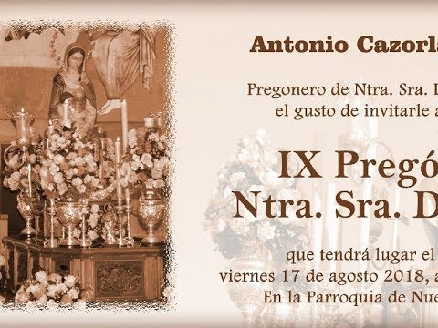 Pregón Fiestas Virgen del Mar Isla Cristina 2018