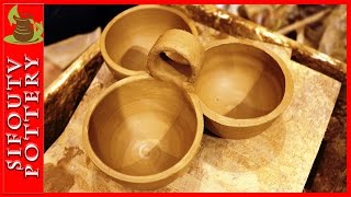 Hello Guys New Pottery Video!!! Pottery throwing - How to Make a Pottery Bowl Condiment Server #86