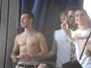 uno dei molti carri presenti al gay pride di milano, 23 giugno 2007. 
made at the 