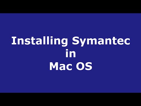 Installing Symantec in Mac OS