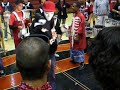after the pep rally. This kid was dancing to the beat of Lolipop. Being played by our East high Drumline. ;)