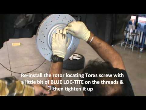 How to replace brake pads, rotors, and brake sensors 2007 Mercedes Benz C230 Sport