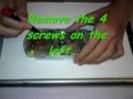 PSP remove UMD DOOR COVER (HOW TO) tutorial