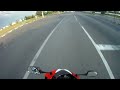 Biker mit sehr viel Gl�ck