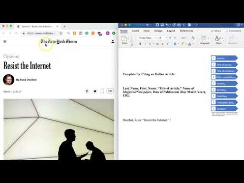 video-linktoworks-Citing an Online Article in MLA 8