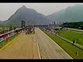 alain prost vence o gp do brasil de 1984. ao fundo, o 