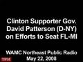 Clinton Supporter NY Gov. Patterson on Efforts to Seat FL-MI