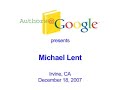authorsgoogle: michael lent