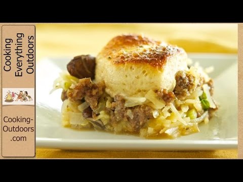 Mountain Man Breakfast with Biscuits in a Dutch oven | Cooking Outdoors | Gary House