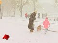 Raw Video: Snow Storm Hits New York