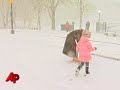 Raw Video: Snow Storm Hits New York