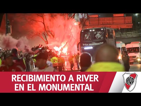 EXCLUSIVO - ¡FINALISTAS! MIRÁ LA LLEGADA DE RIVER AL MONUMENTAL