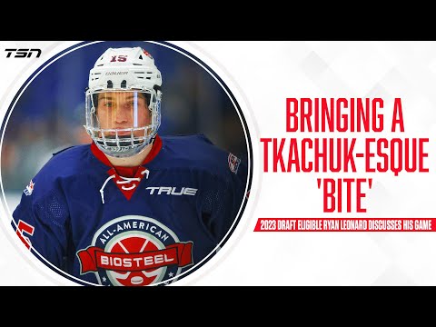 Leonard brings Tkachuk-esque 'bite' to NHL draft class; hopes to be top-10 pick