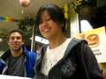 ktina dancing/studying @ dunkin donuts