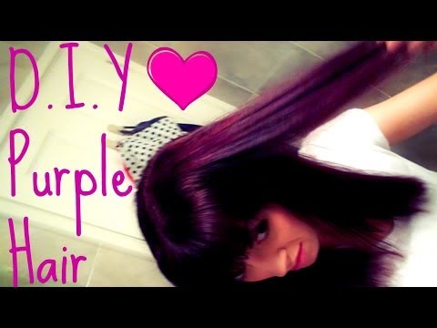 how to go from dark brown to purple