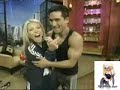 mario lopez & kelly ripa workout together during a fitness week segment