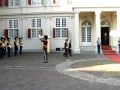 HE Virachai Plasai inspecting the band at Noordeinde Palace, 19th August 2009
