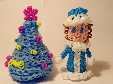 Фигурки из резинок на новый год Фигурки из резинок на новый год