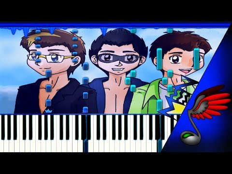 O-Zone - Dragostea Din Tei (Duet Piano Tutorial by Danvol) - Synthesia HD