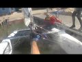 start form the yka port, upwind inside the port, then fishing...  
indul�s az yka-b�l, cirk�l�s a kik�t?ben, horg�sz-kaland.