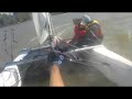 start form the yka port, upwind inside the port, then fishing...  
indul�s az yka-b�l, cirk�l�s a kik�t?ben, horg�sz-kaland.