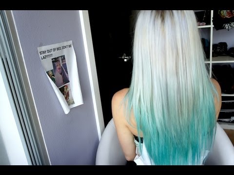 how to dye bleached hair