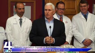 Governor Pence Honors Harry Webb et al