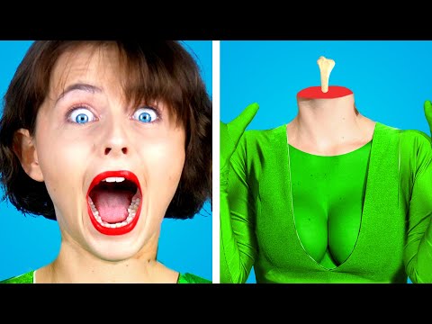 SPOOKY HALLOWEEN PRANKS! Invisible MAGIC DRESS UP and Funny Situations by KABOOM!