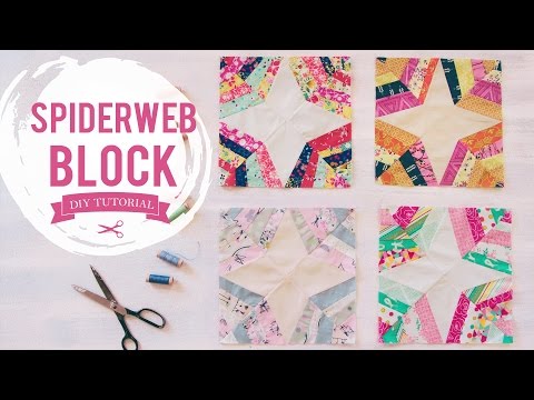 Quilt Block Tutorial Time – Learn how to make a Spiderweb Block – Art ...