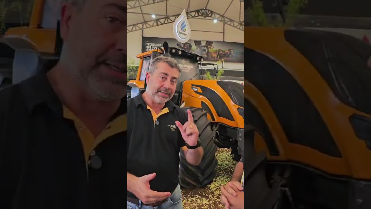 Fábio Dotto, Ditetor de Marketing da Valtra, fala sobre o trator movido a biometano na Agrishow 2026