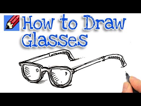 how to draw glasses