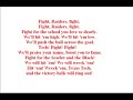 Texas Tech Fight Song: Fight Raiders Fight! Texas Tech Fight Song: Fight Raiders Fight!
