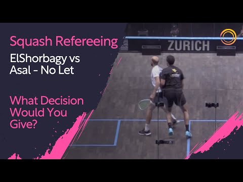 Squash Refereeing: ElShorbagy vs Asal - No Let
