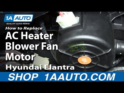 How To Replace Install AC Heater Blower Fan Motor 2001-06 Hyundai Elantra