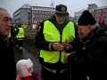 Police and a citizen sharing