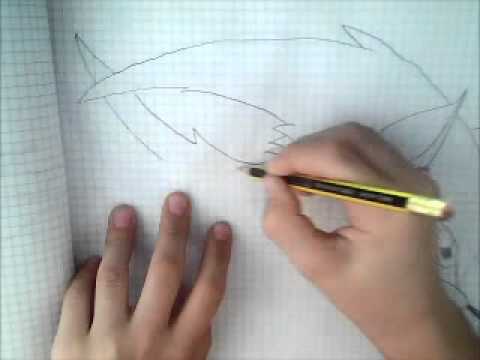 how to draw hyper sonic