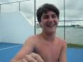 Eu e um amigo andando de wave board!